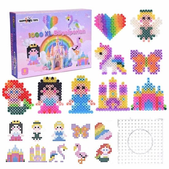 Strumenti per decorazione con strisce 1000 pezzi - Maxi XL 10 mm - Piastra di base - Fogli di carta da stampare - Giochi di creatività - Adatto per bambini a partire dai 3 anni - Strisce per decorazione