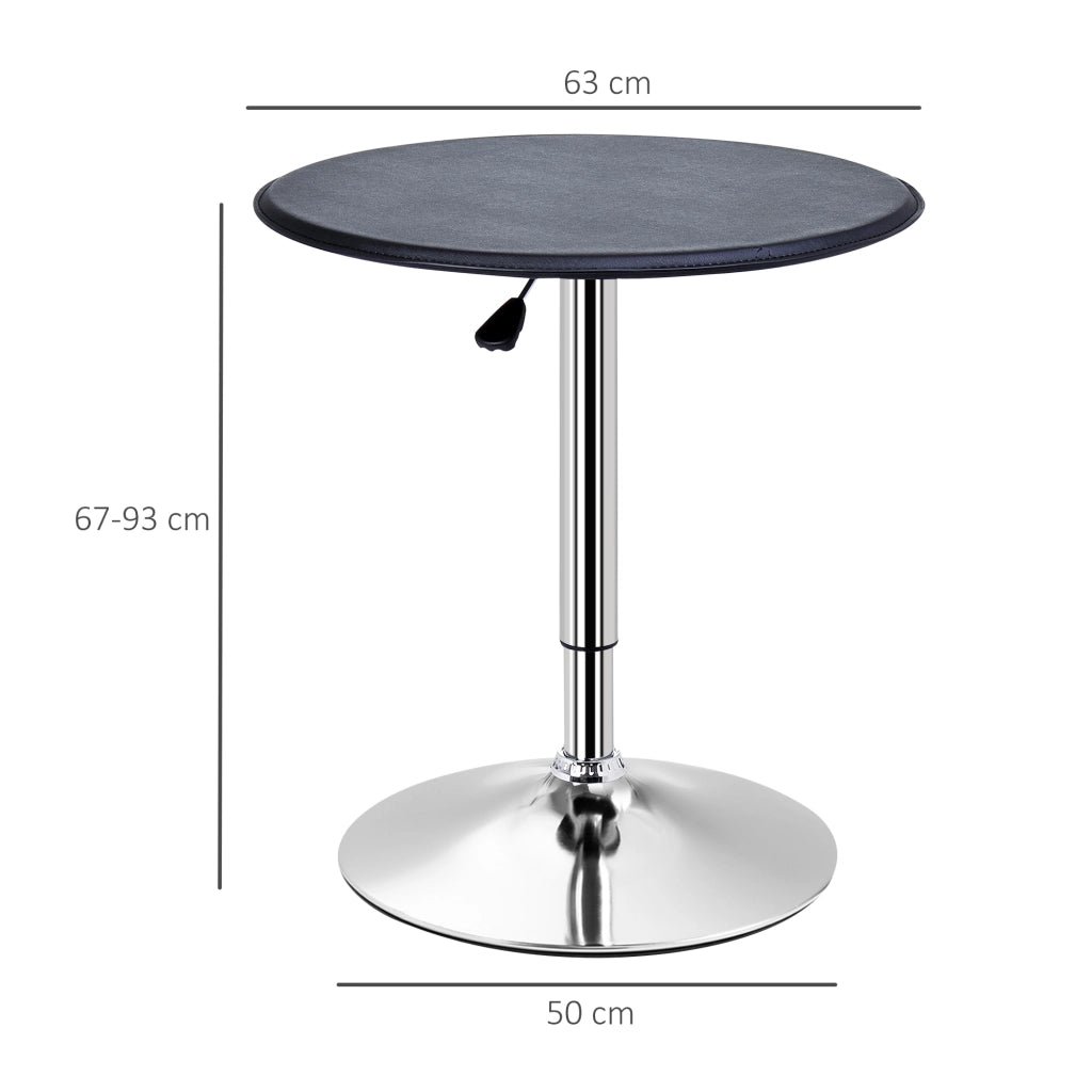 Tavolo da bar ¨C zephmum ¨C nero argento pelle vintage