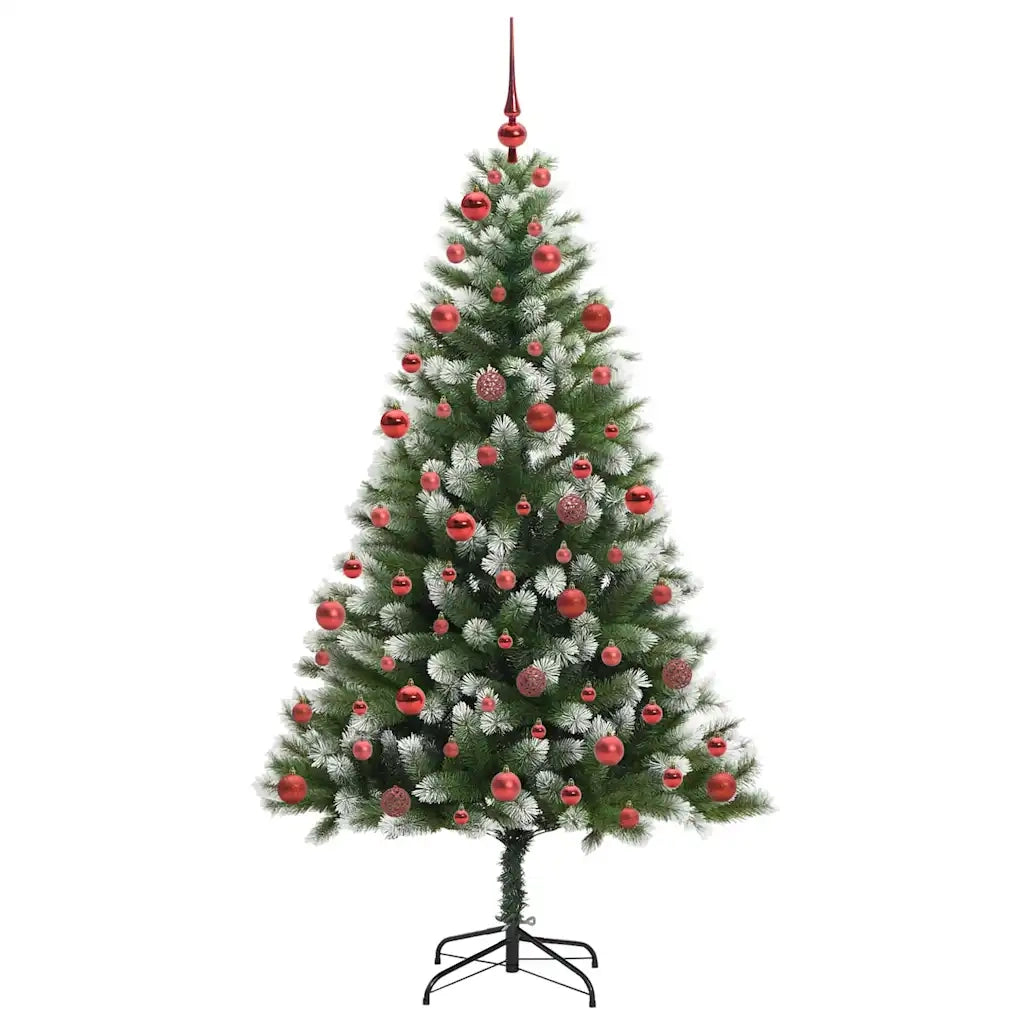 Albero di Natale artificiale con rami snodati e neve imbiancata 3395442