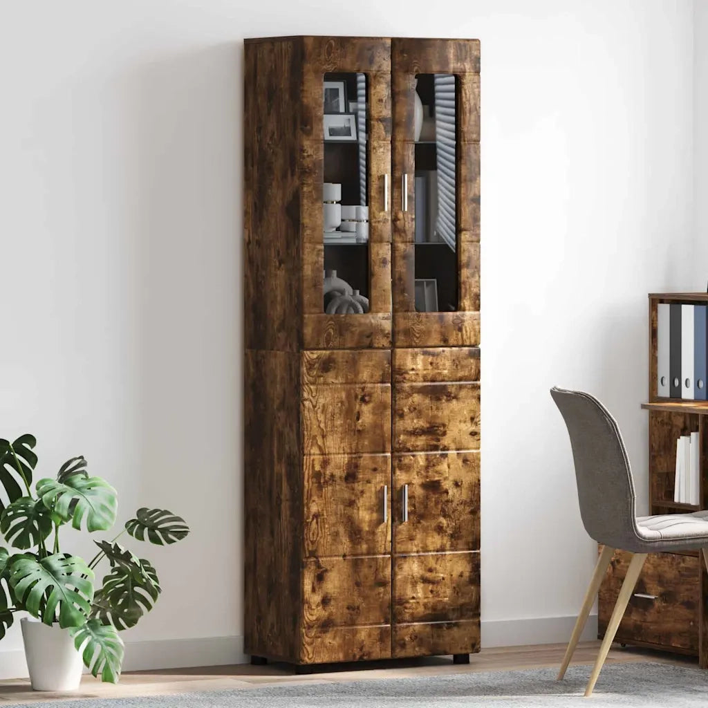 Credenza FLORIN Rovere fumé 60 x 35 x 182 cm Legno multistrato 3397919