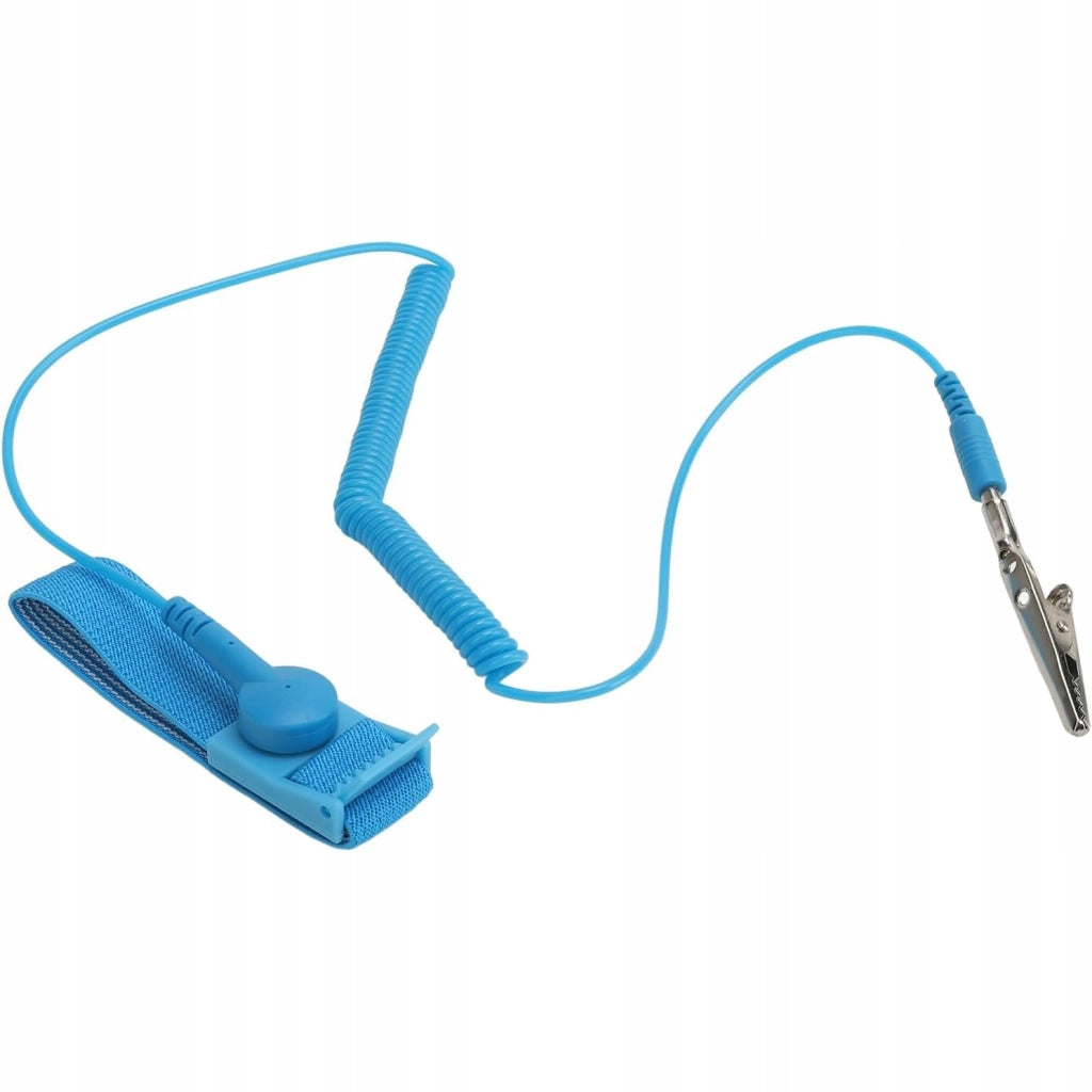 Braccialetto Antistatico ESD – Protezione Elettrostatica | Cavo 1,8m, Resistenza 1 MΩ
