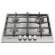 Whirlpool TGML 661 IX Acciaio inox Da incasso 58 cm Gas 4 Fornello(i)
