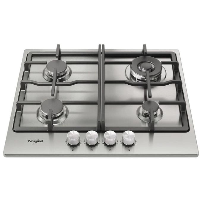 Whirlpool TGML 661 IX Acciaio inox Da incasso 58 cm Gas 4 Fornello(i)