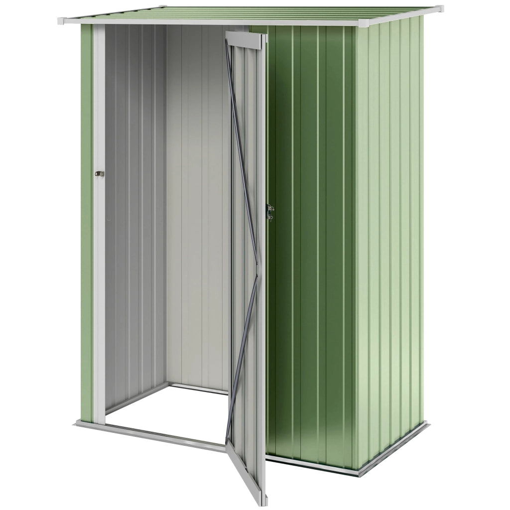 Casetta da giardino metallo ¨C zephmum ¨C Verde 142x86x189 cm