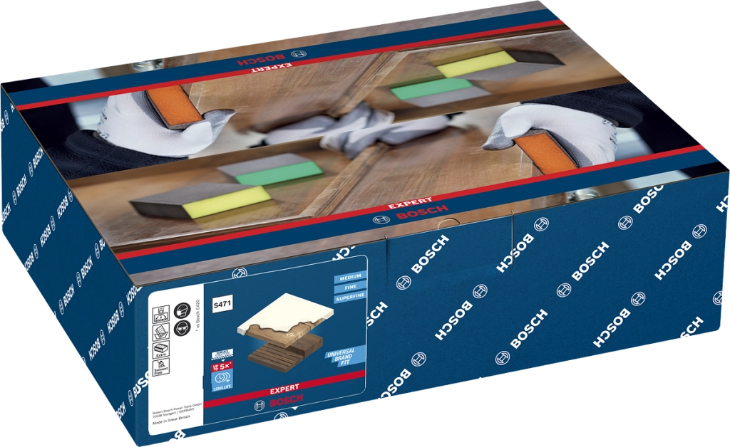 Spugna abrasiva Bosch EXPERT FlatEdge 68x97x27 mm