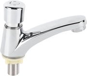 Wastafel con Rubinetto a Pressione - Risparmio d'Acqua - Sostenibile - Lega di Rame - Antidruppeggiamento - Affidabile - Facile da Utilizzare - Rubinetto con Druishakelaar