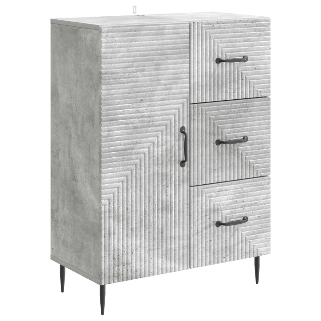 Credenza con cassetto Grigio Cemento 66 x 34,5 x 89,5 cm 894858