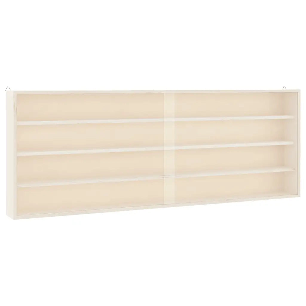 Teca da Collezione in Legno con Porte 100x8,5x37 cm