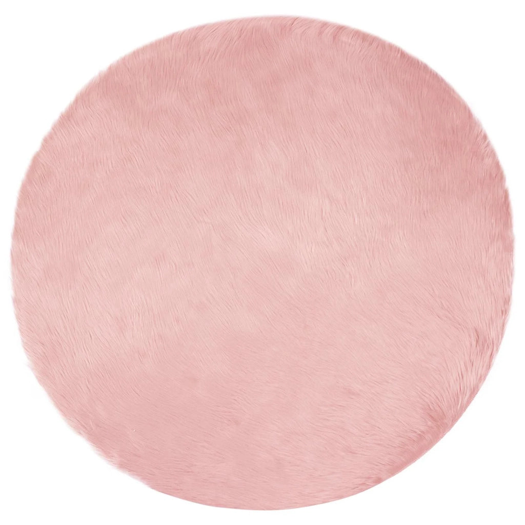 Tappeto in finta TAFALLA Rosa Ø 120 cm Poliestere 42021559