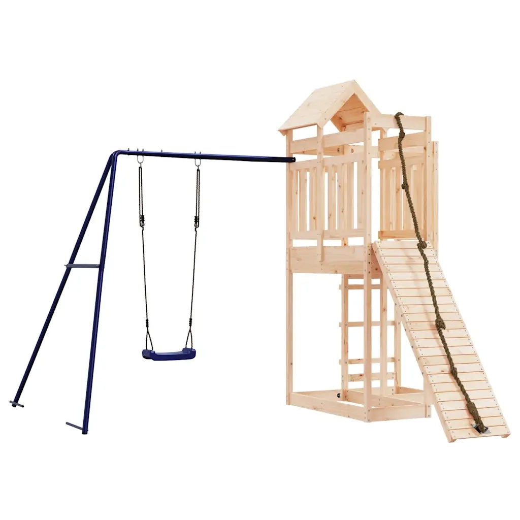 Set da Gioco da Esterno in Legno Massello di Pino 3156877
