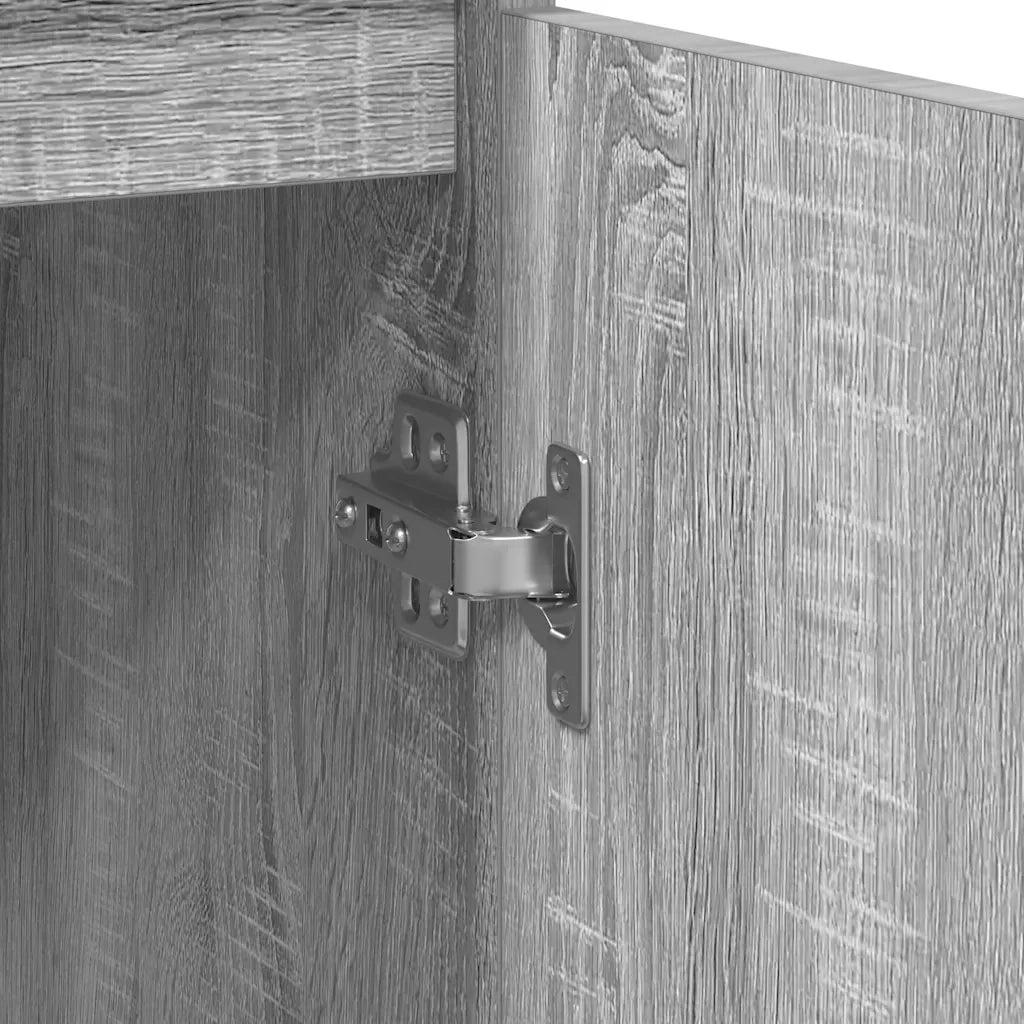 Credenza Grigio Sonoma 57x34x76 cm in Legno Multistrato 861621