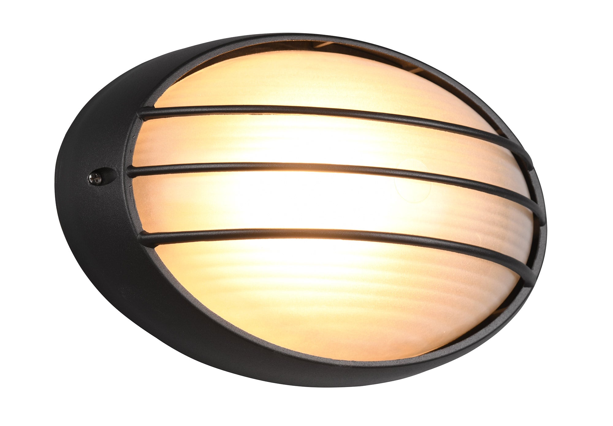 Plafoniera da Esterno Attacco E27 in Alluminio Nero Opaco