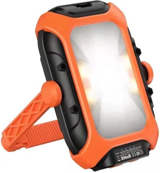 Lanterna Solare USB Ricaricabile Necessaria Acqua Resistente 5 Modalità di Illuminazione Girevole 360°