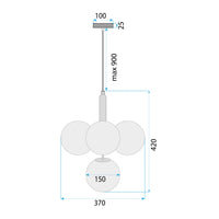 Lampada APP1574-5CP Gold