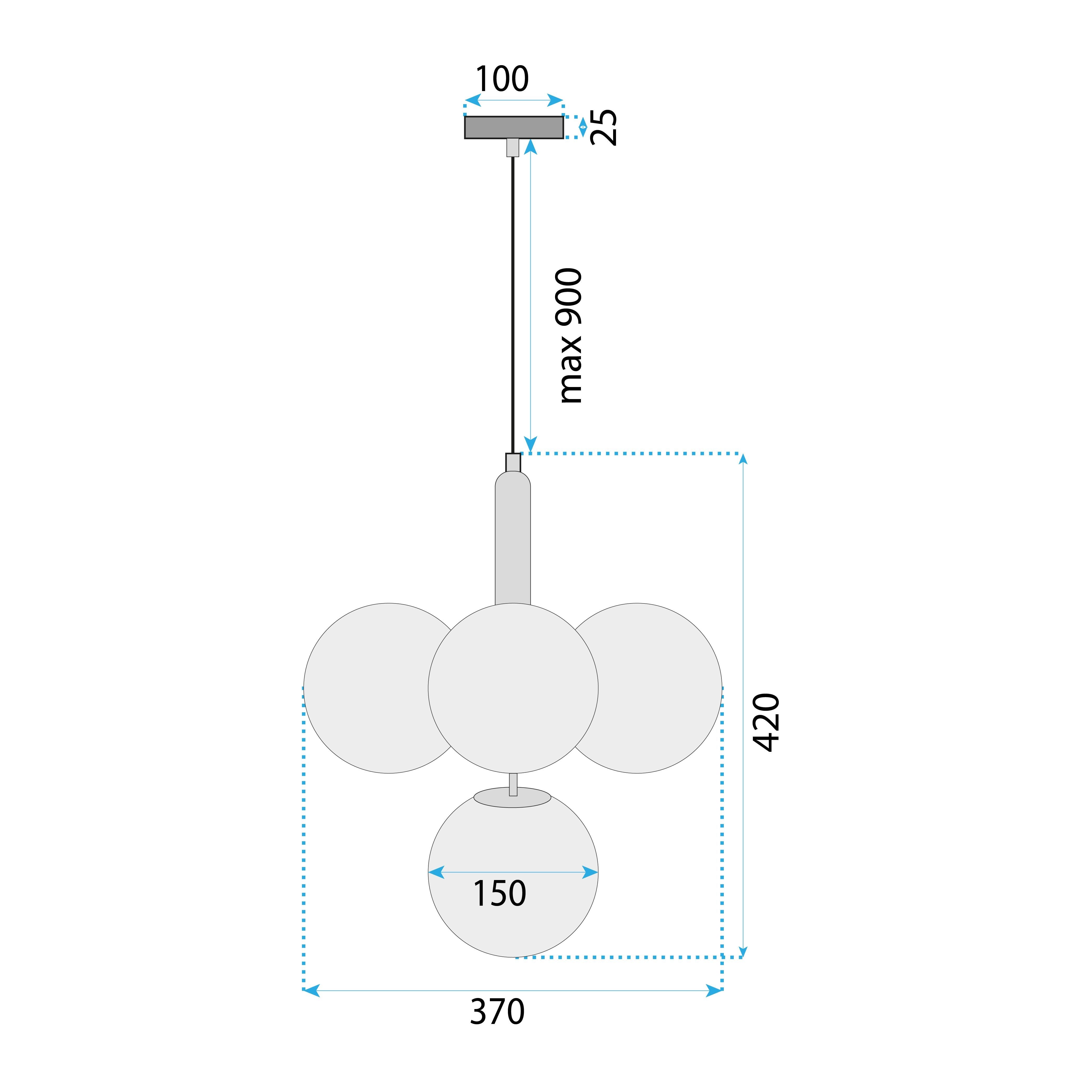 Lampada APP1574-5CP Gold