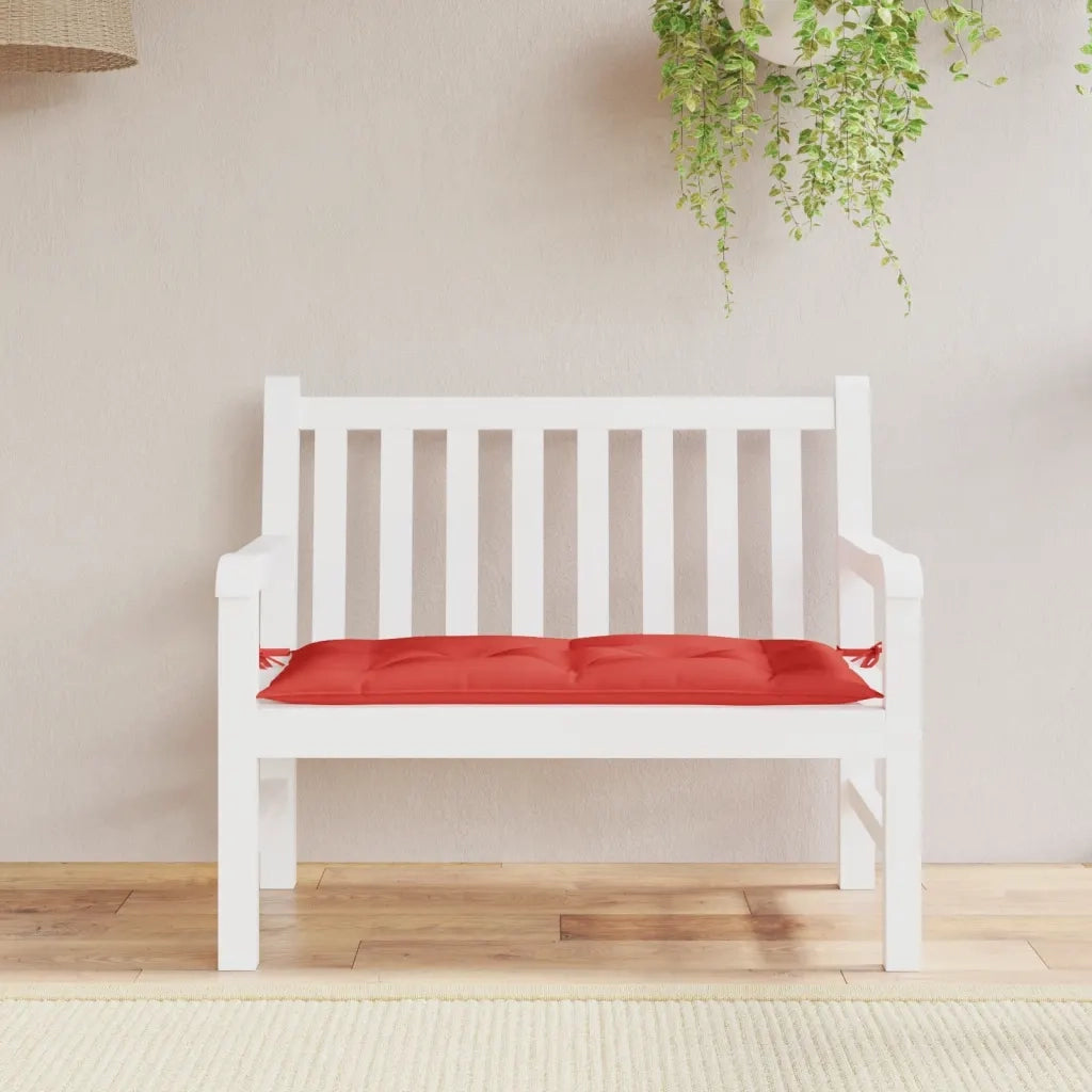 Cuscino per Panca-Cuscini per panchina Rosso 110x50x7 cm in Tessuto Oxford