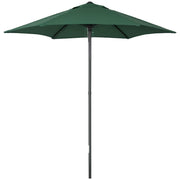 Ombrellone da Giardino con Palo in Alluminio e Tetto Ventilato ¨C Zephmum ¨C Verde