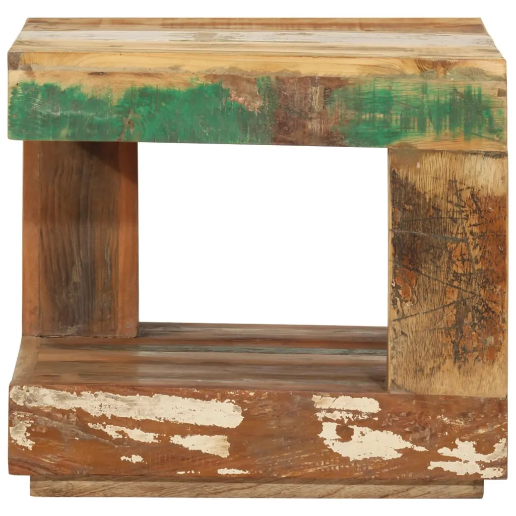 Tavolino da Salotto 45x45x40 cm in Legno Massello di Recupero 338008