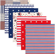 Pacchetto di stoffa per patchwork - 7 pezzi - Stoffa di cotone manufatta - Materiali DIY - Progetti di cucito creativi - Dimensioni 25x25 cm - Pacchetto di stoffa