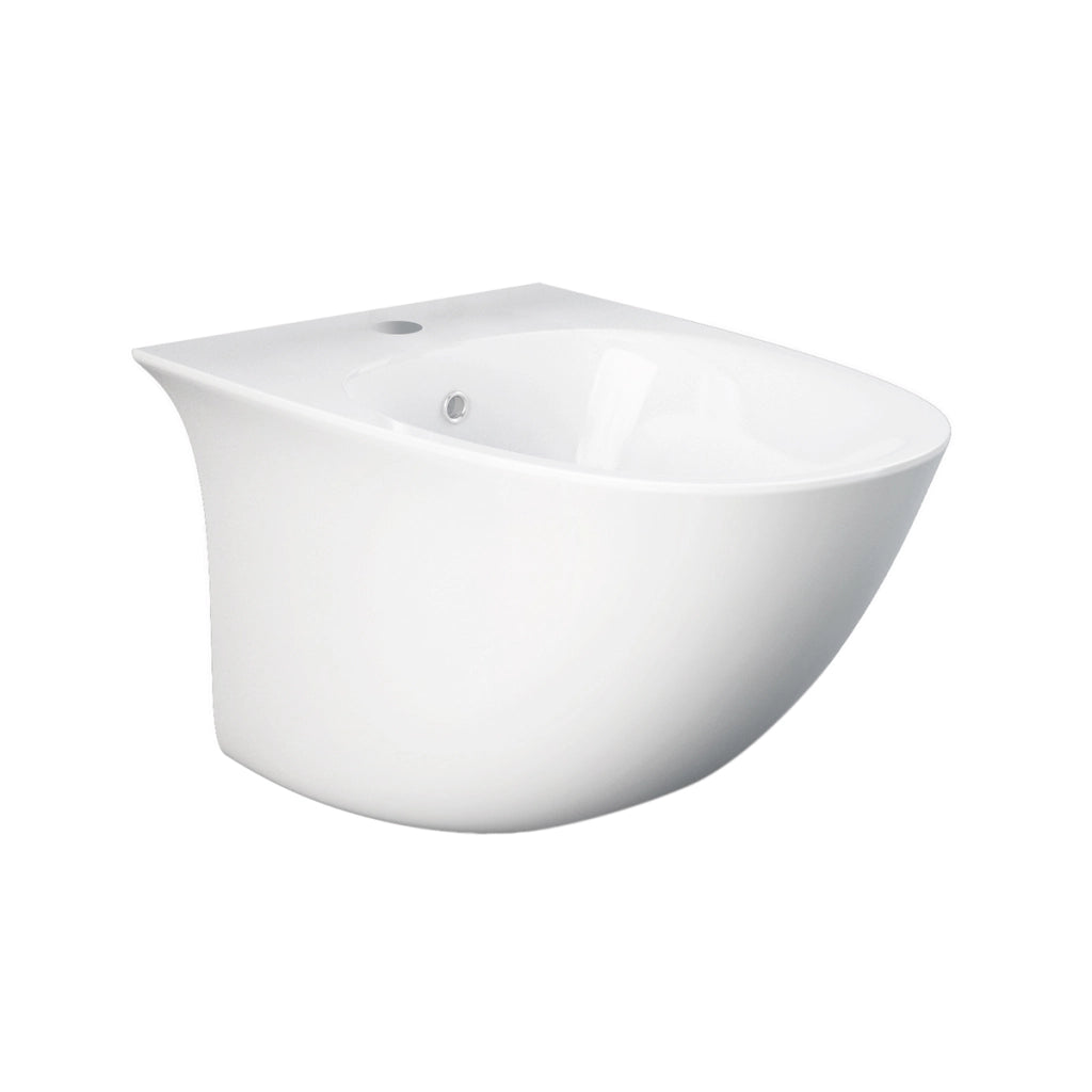 Bidet sospeso con fissaggio nascosto e rubinetto integrato
