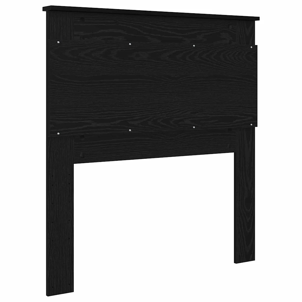 Testiera-Testata-Testiera Decorativa Rovere Nero 90 cm Legno multistrato 571477