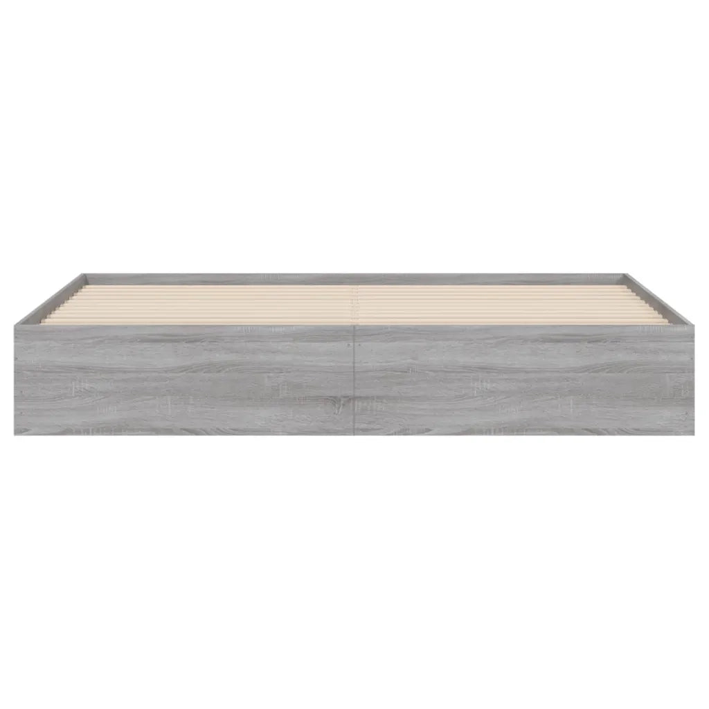 Giroletto Cassetti-Struttura Letto con contenitore Grigio Sonoma 180x200 cm Legno Multistrato 886590