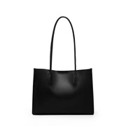 Borsa a tracolla da donna in vera pelle, nera