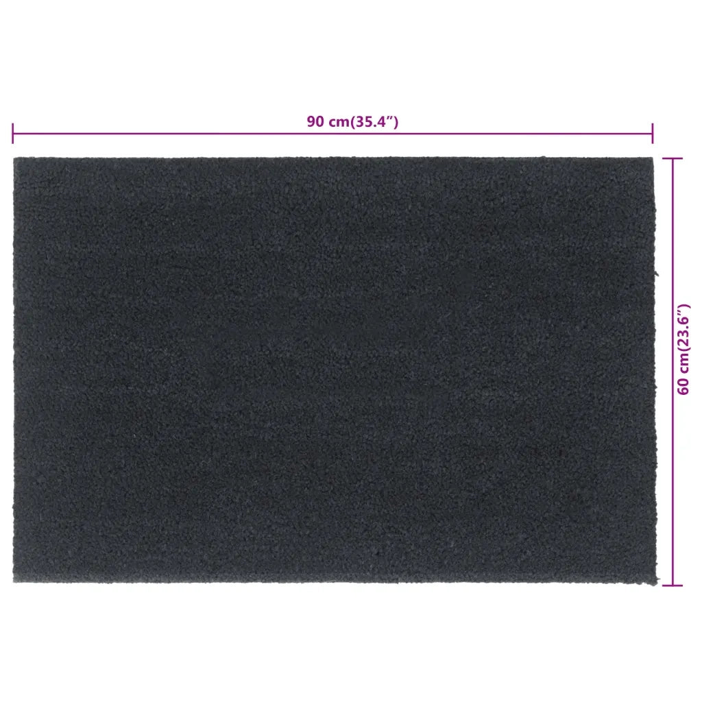 Zerbino | Tappetino Grigio Scuro 60x90 cm Fibra di Cocco