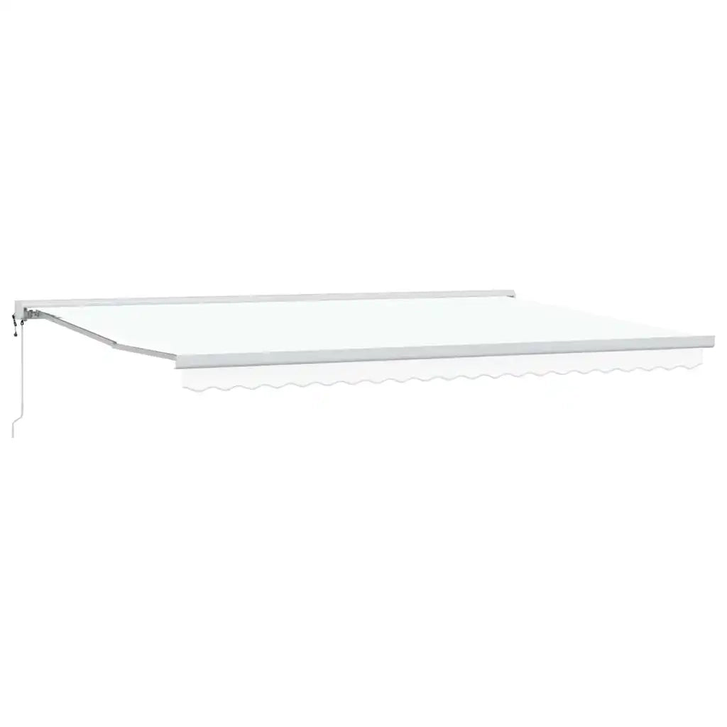 Tenda da Sole Bianco 500 x 300 x 165 cm Poliestere e Alluminio 3331364