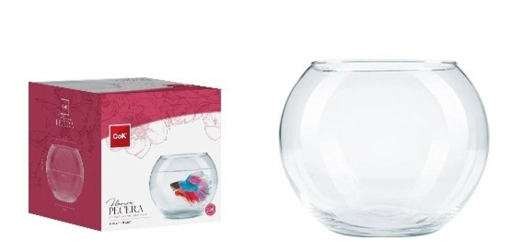 Vaso Decorativo Casa Fiori Palla in Vetro Florero 20 cm