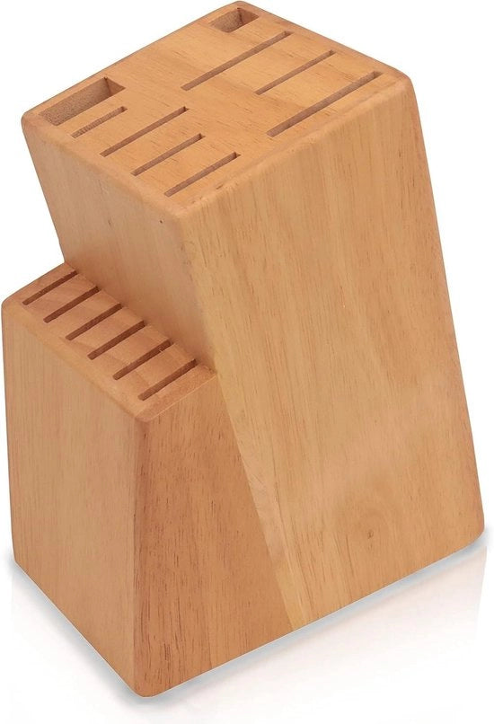 Mensa da Cucina Universale a 15 Posizioni in Legno Massello - Robusta ed Elegante con Tasca per Taglieri