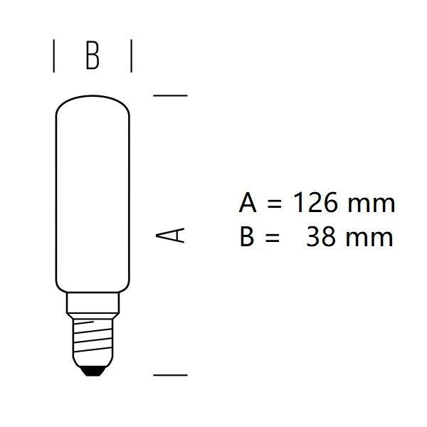 LAMPADINA TUBOLARE BOT LED 7W LUCE NATURALE 4000K 806LM E14