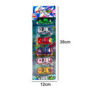 Trade Shop - Crazy Car Macchinine Di Colori Differenti Nazioni Pezzi 6 Gioco Per Bambini 3+ -