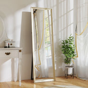 Specchio da terra a figura intera 160x50 cm oro