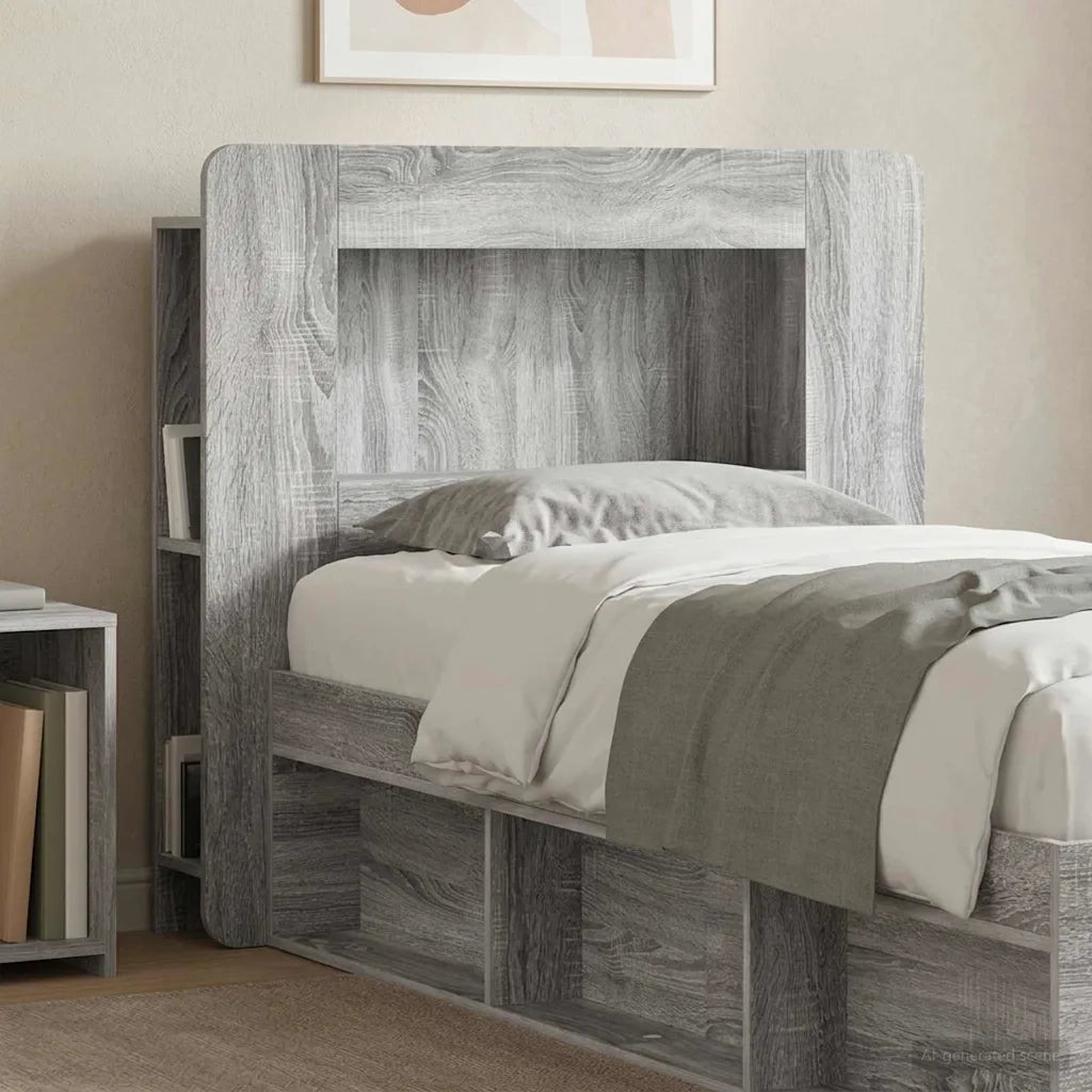 Testata del letto Grigio Sonoma Legno ingegnerizzato 8001252