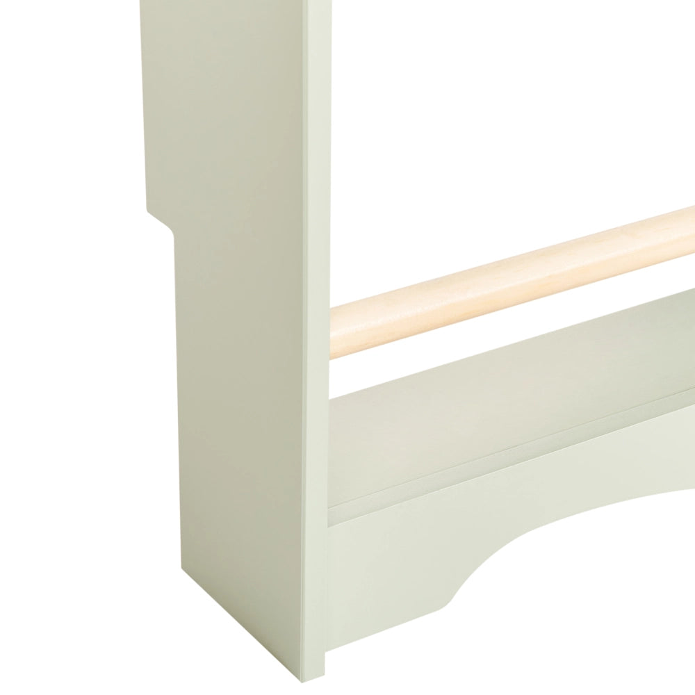 Libreria da parete verde chiaro a 3 piani in legno di pino MDF Camera dei bambini