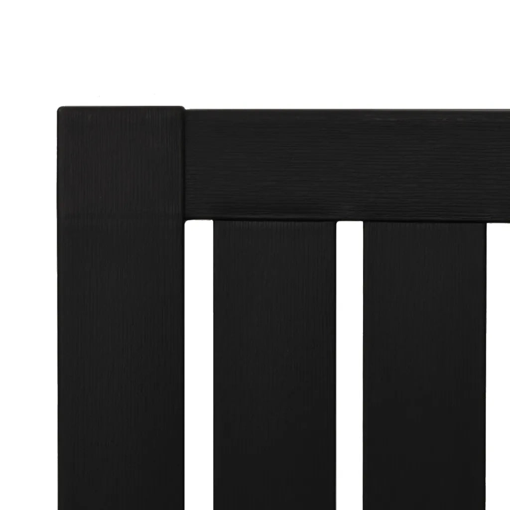 Sedia Adirondack da Giardino in Polipropilene Nero 364165