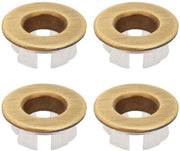 Accessorio Bagno - Raccordo di Scarico in Ottone - Bocchetta Rondella - Raccordo di Sostituzione - 4 Pezzi - Moderno e Luccicante - Copertura di Sostituzione