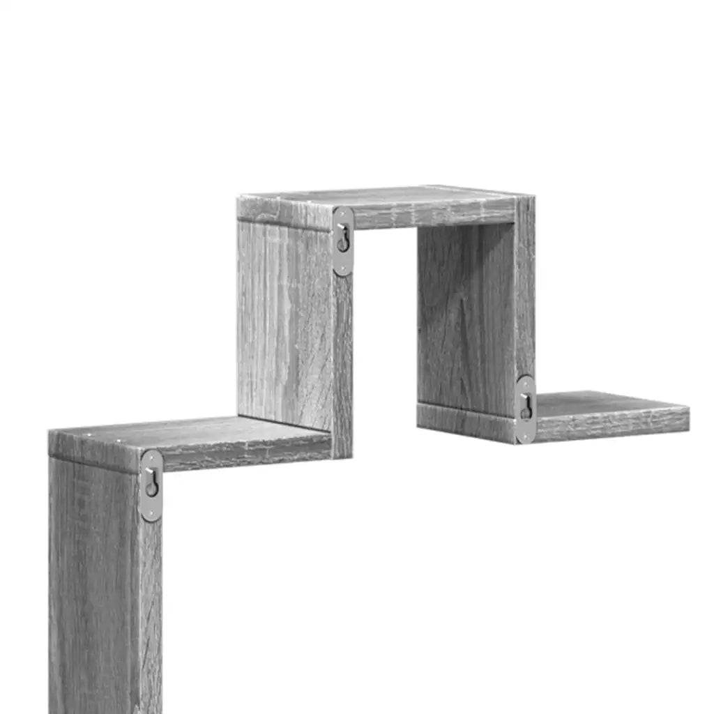 Mensola a Muro | Mensola a parete Grigio Sonoma 104,5x10x43 cm Legno Multistrato