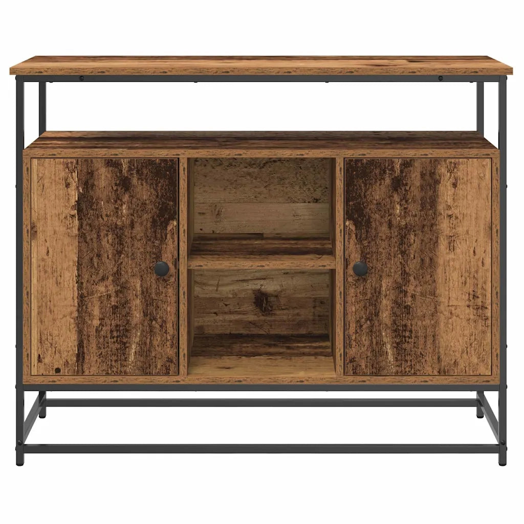 Credenza | Madia | Buffet da pranzo | Armadio da pranzo Legno vecchio 100 x 35 x 80 cm Legno multistrato