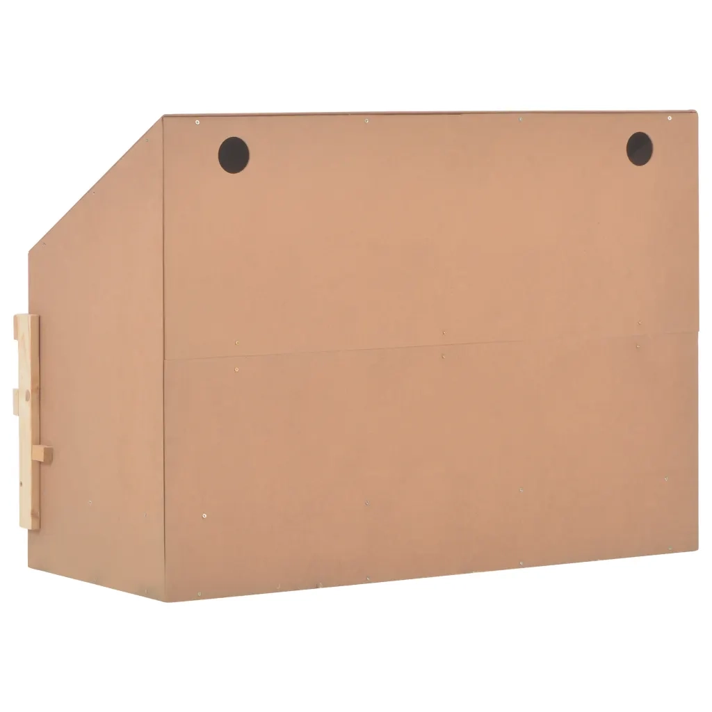 Casetta Cova per Galline 3 Scomparti 93x40x65 cm Legno di Pino 170655