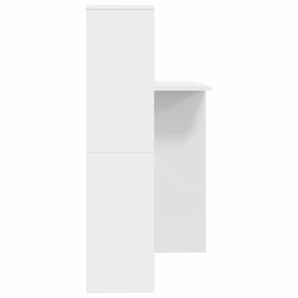 vidaXL Scrivania Bianco 131.5 x 50 x 106.5 cm Legno multistrato
