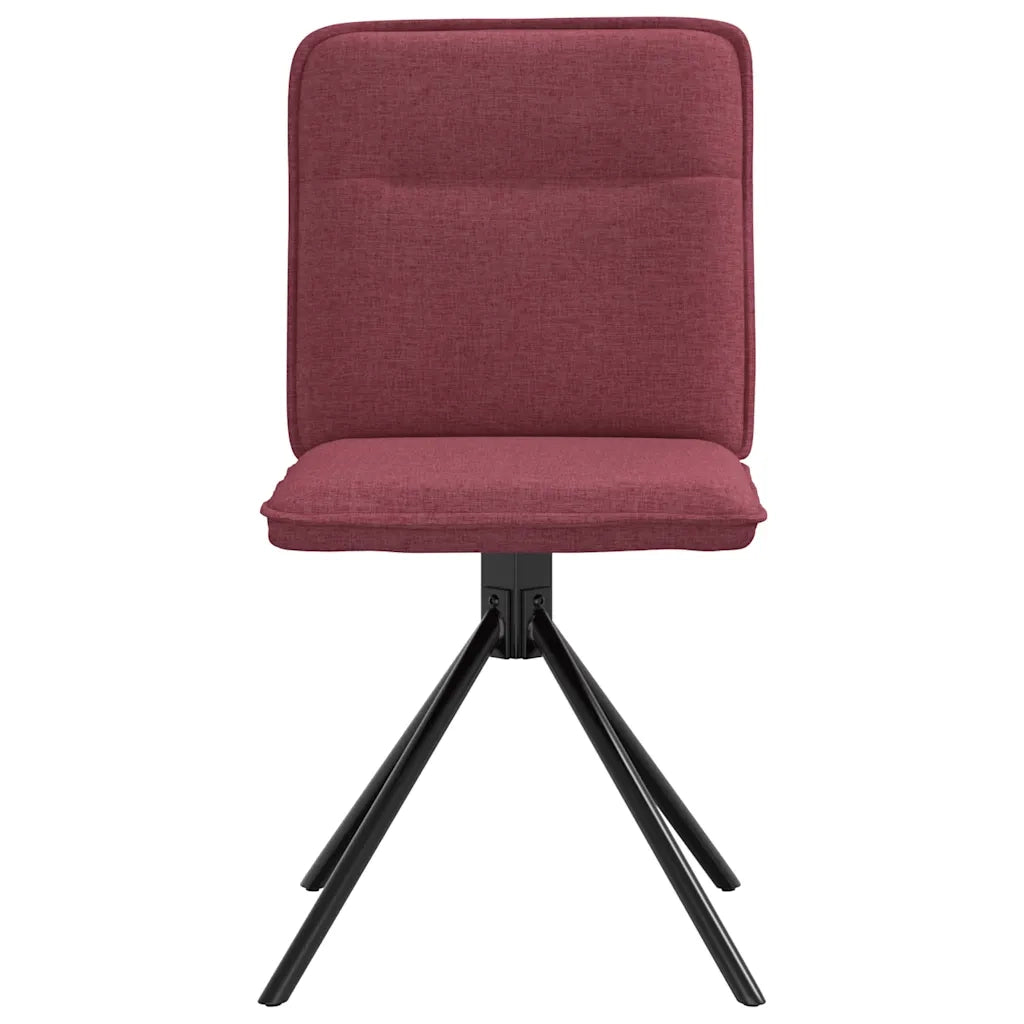 Sedie da Pranzo 2 pz Rosso Vino in Tessuto 4101235