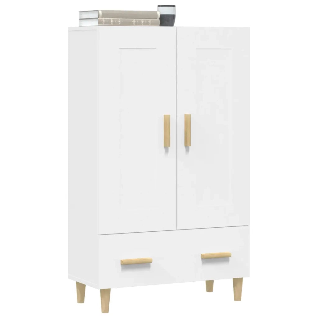 Credenza Bianca 70x31x115 cm in Legno Ingegnerizzato 812564