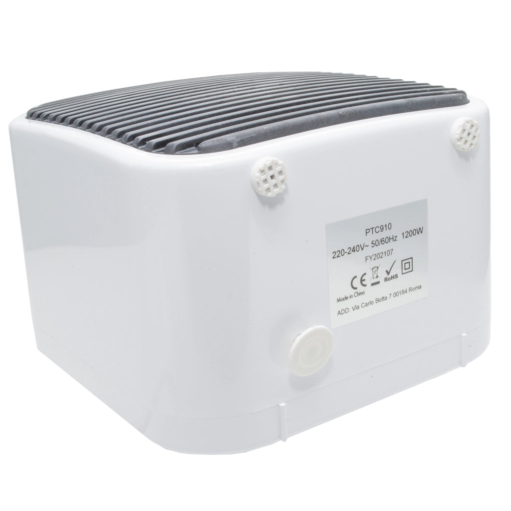 Termoventilatore stufa ventilata stile vintage 1200W basso consumo caldobagno 2 in 1 ventilatore manico pelle 230V