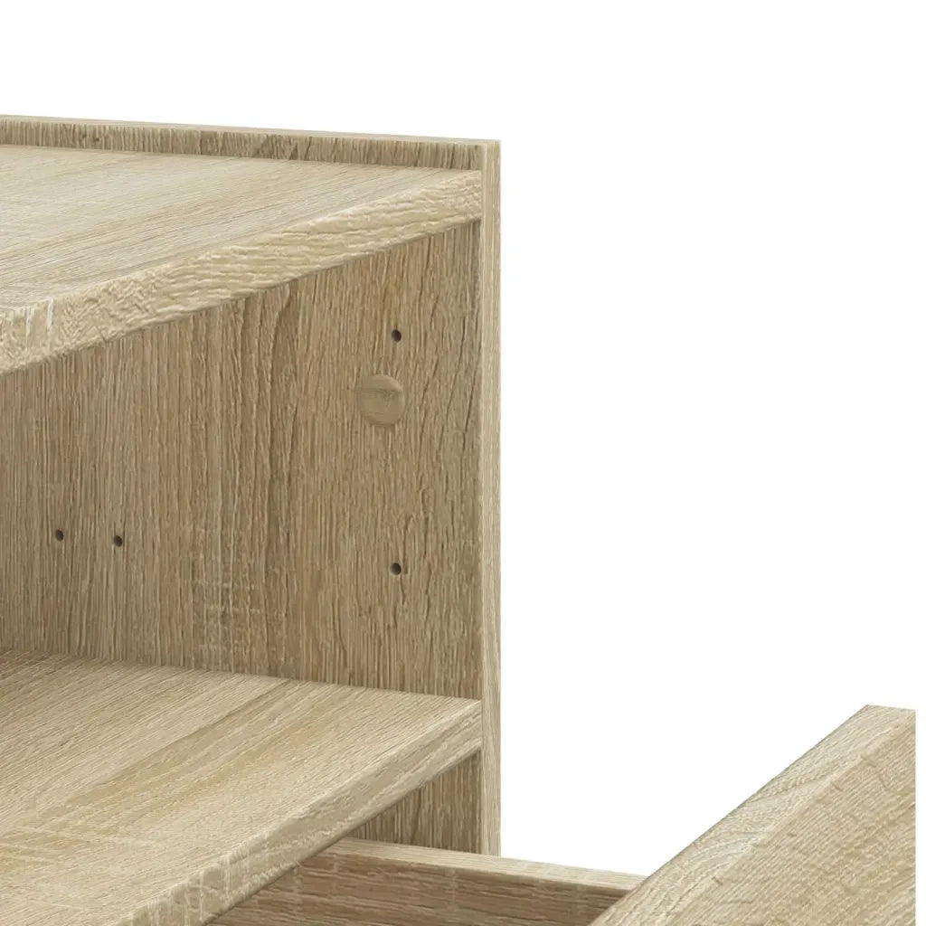 vidaXL Comodino a Muro Rovere Sonoma 45x30x35 cm
