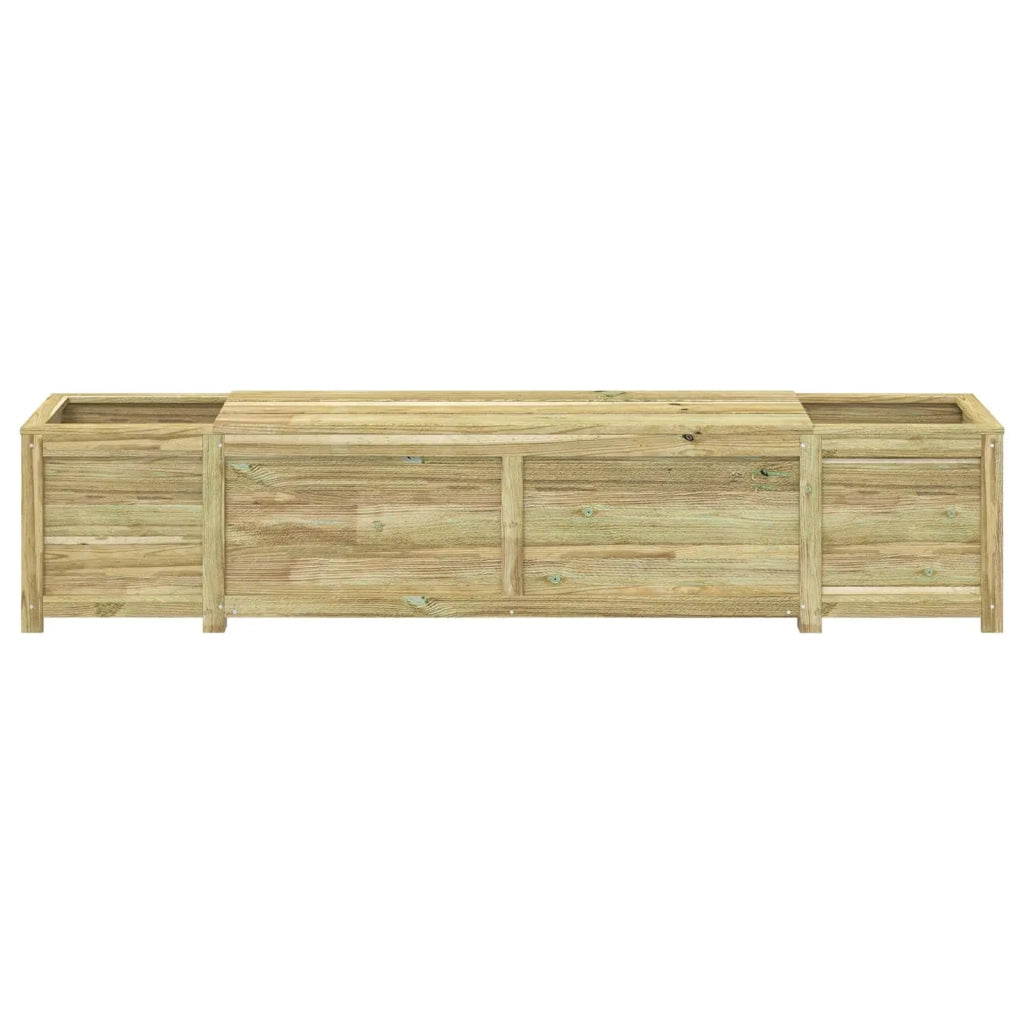 Panchina da giardino con fioriera Legno di Pino Impregnato 42042676