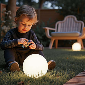 Sfera luminosa per esterno Ø30 cm Lampada da giardino con picchetto IP44 40 W Attacco E-27