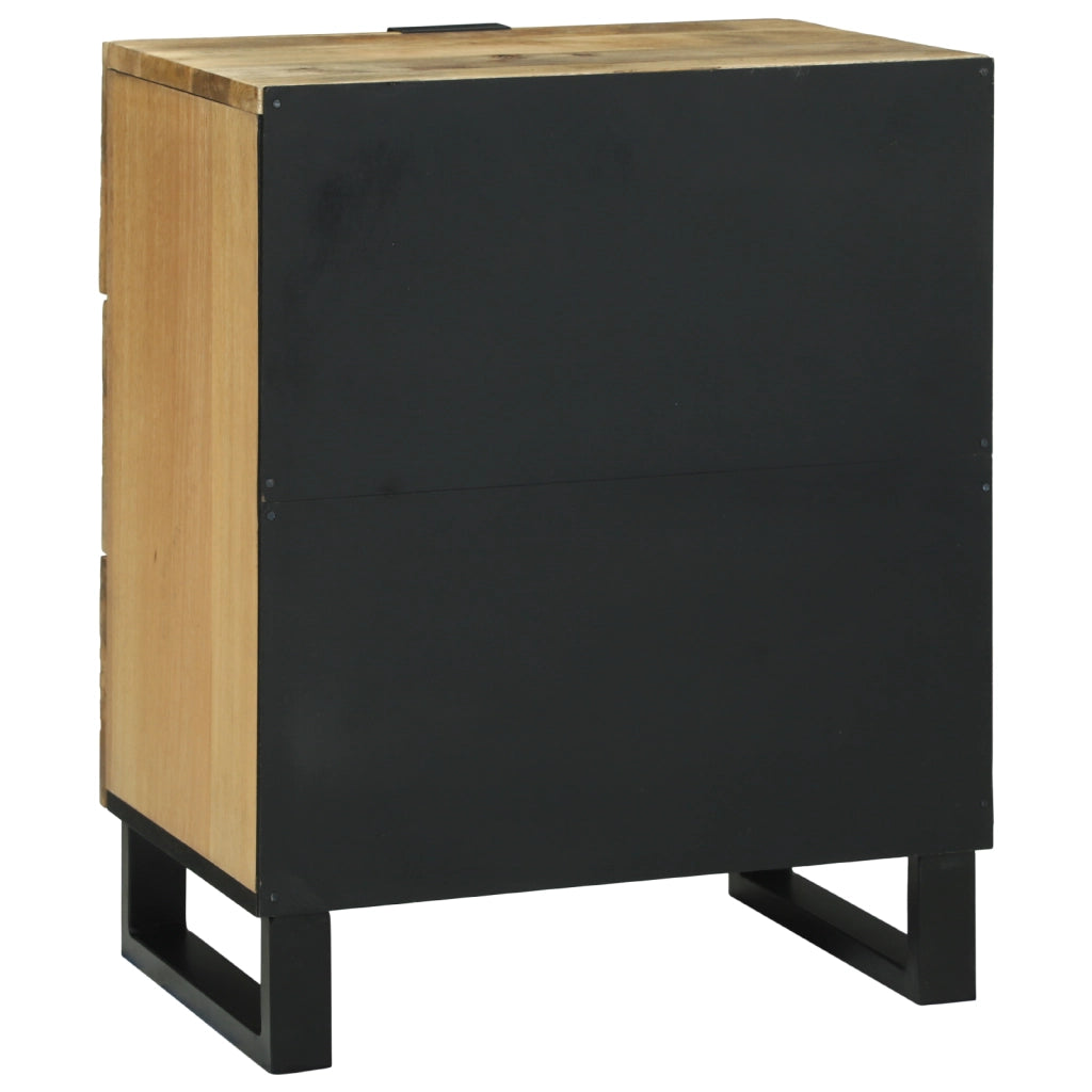 Mobile da comodino 50x33x60 cm Legno Massello Mango