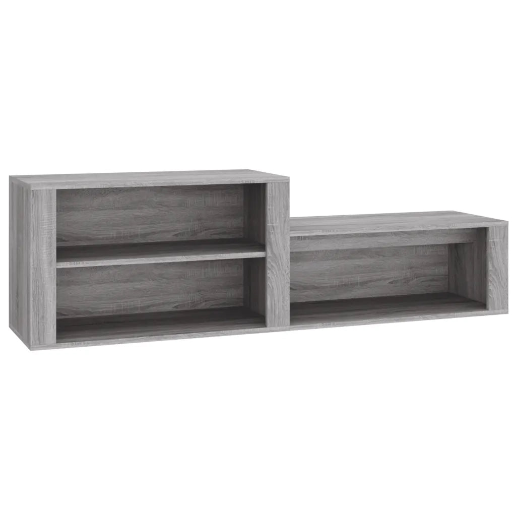 Scarpiera-Scaffale per scarpe Grigio Sonoma 150x35x45 cm in Legno Multistrato